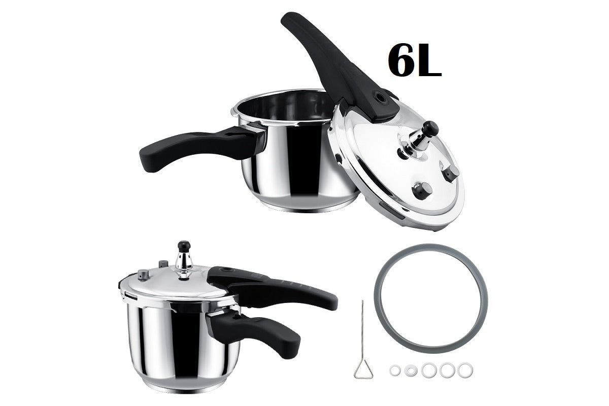 PRESSURE COOKER stainless steel 6L