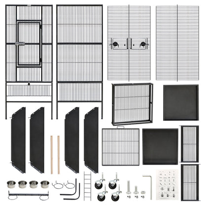 Bird Cage Parrot Aviary Perch Carrier