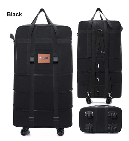 158L Expandable Luggage Bag – Foldable Rolling Travel Bag