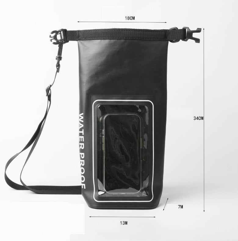 2L Dry Bag 500D PVC Outdoor Phone Protection Crossbody Bag