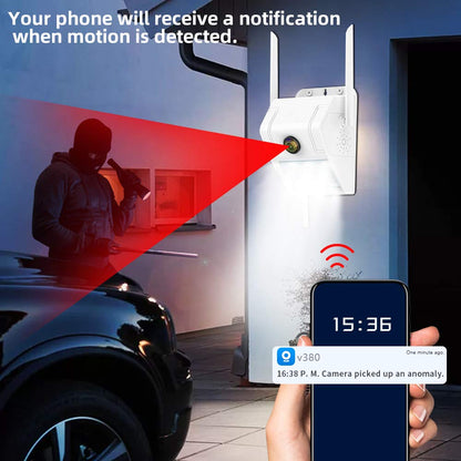 Outdoor Lights with Security Camera LED