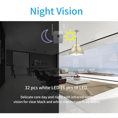 Outdoor Lights with Security Camera LED