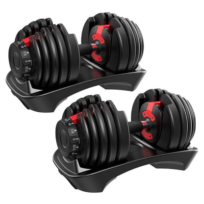 Adjustable Dumbbells 24Kg Pair