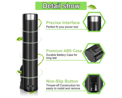 Paslode Battery 2200mAh Replacement 2PCS