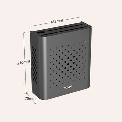 Mobie Aluminum Knife Holder Wall Mounted with Adhesive E24101