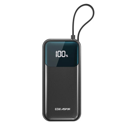 Mobie 65W Built-in USB-C Cable Triple Ports 20000mAh Power Bank A362