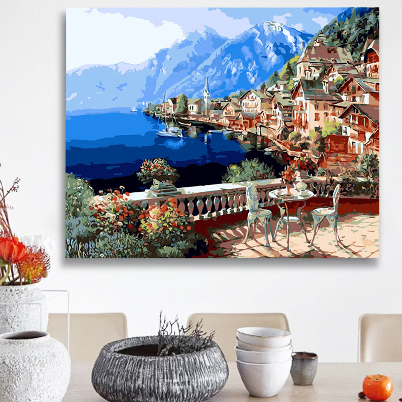 Adult Paint by Number Kit on Canvas  40x50 cm (with wooden frame) Vienna Town