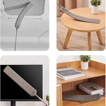 Mobie Extendable Flexible Duster with Washable Microfiber Head for Crevice Cleaning E23131