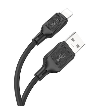 Hoco Cool Silicone USB-A to Lightning Charging Data Cable X90
