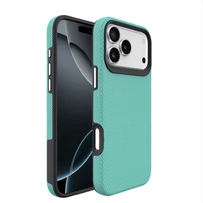 Compatible with iPhone 17 Pro Max Military Shockproof TPU PC Dual Layer Triangle Magsafe Case