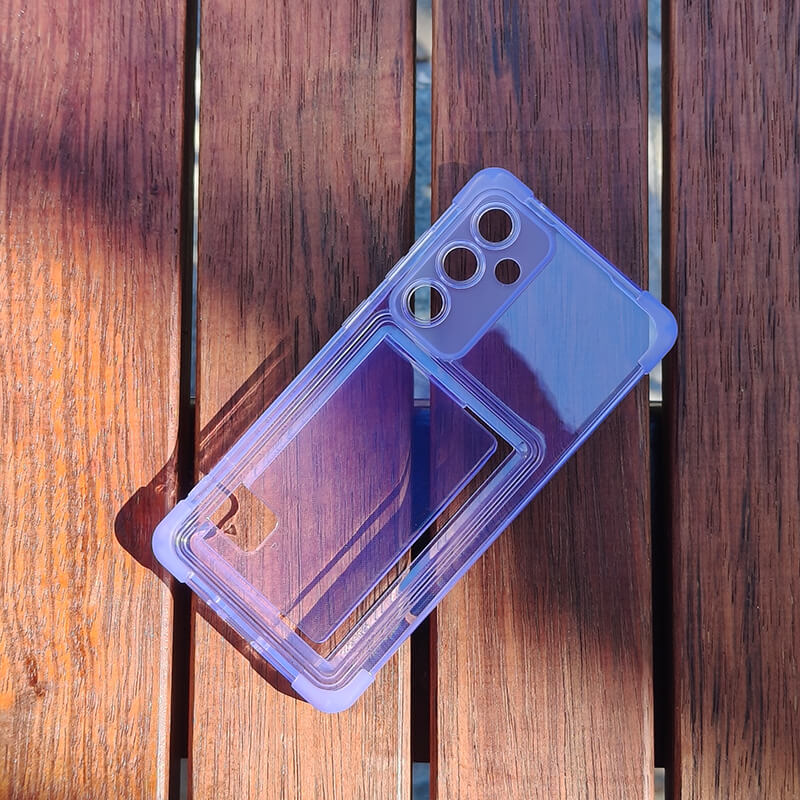 Anti Drop Phone Case with Card Pocket Compatible with Samsung Galaxy S24 Plus 2024