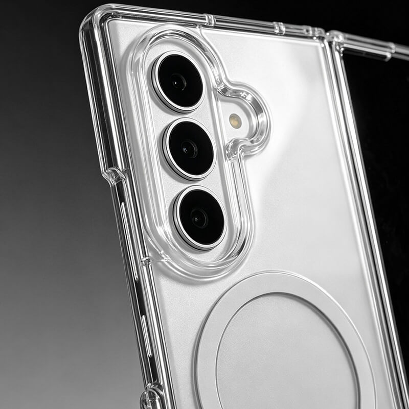 Crystal Shield Series Magnetic Clear Compatible with Samsung Z Flip 8 2026