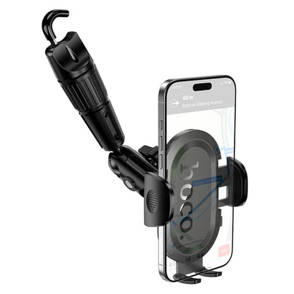 Ultra Thin Rear View Mirror Phone Holder w/ Dual Joint