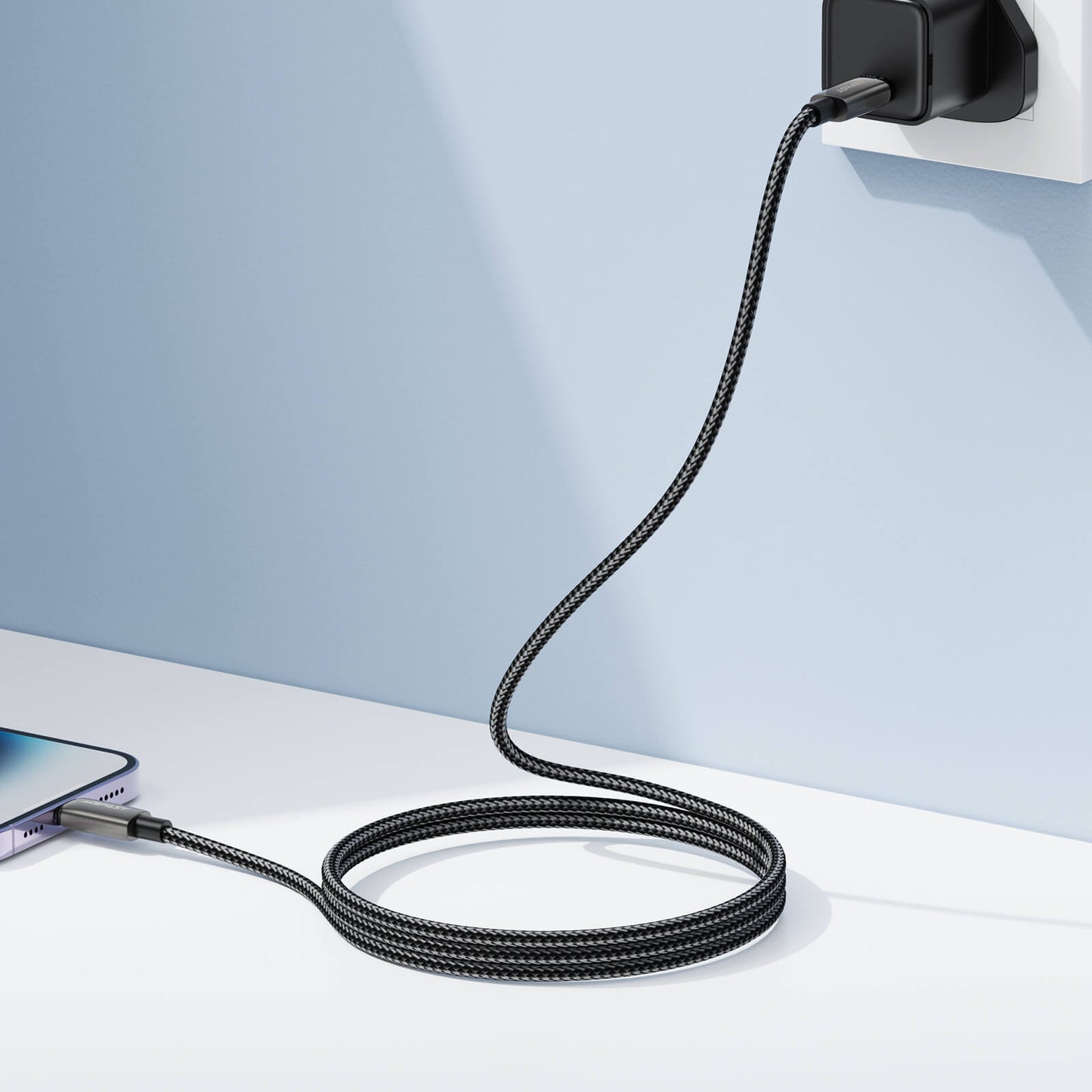 Acefast Type-C to Lightning 30W Fast Charging Braided Cable 1.2m C23-01