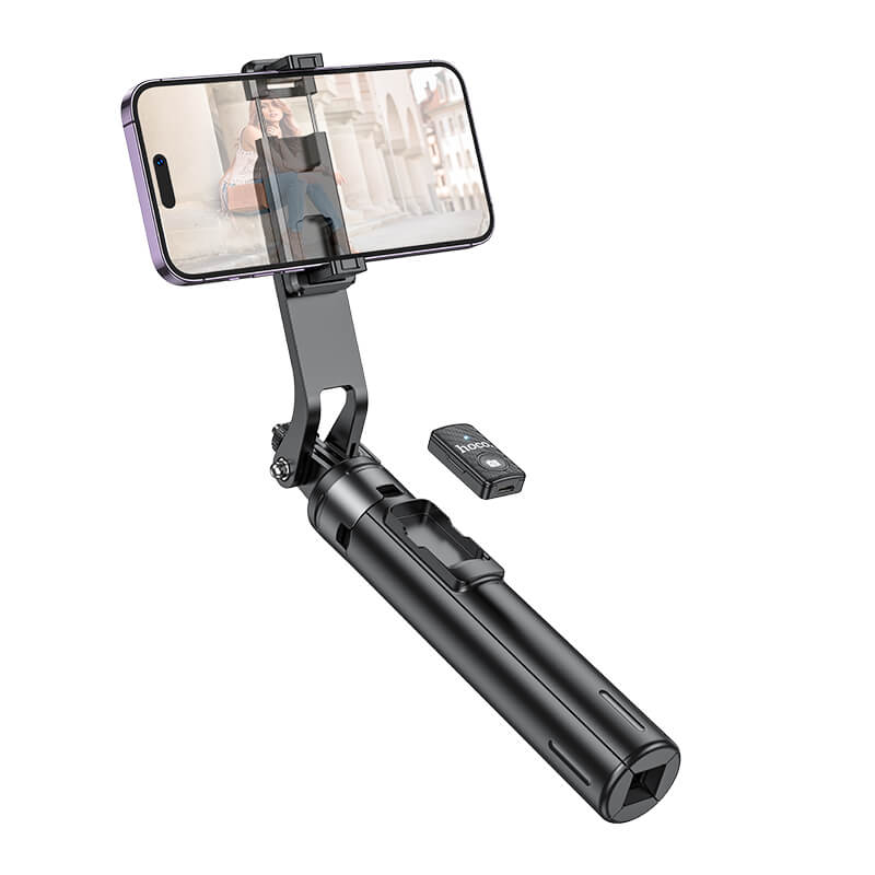Hoco 2-in-1 Extendable Selfie Stick with QuadPod Stand & Bluetooth Remote K21