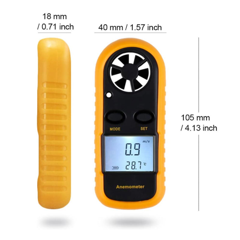 Digital Anemometer Handheld Wind Speed Meter for Measuring Wind Speed