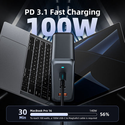 VFAN PD 100W 4 in 1 GaN Fast Charger Station with 1.8m AC Power Cord AU9