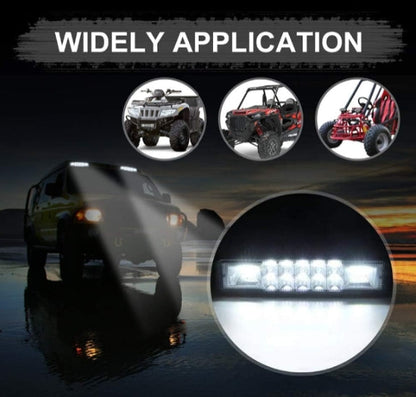 2Pcs 6 Inch LED work light inspection Car light 120W Led Pods Light Bar Slim