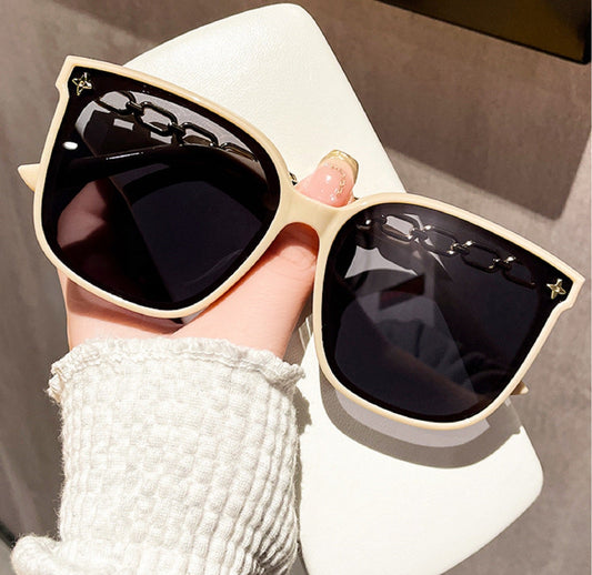 ECOTREK Women’s Oversized Sunglasses – UV400 Retro Square Fashion Shades LX07