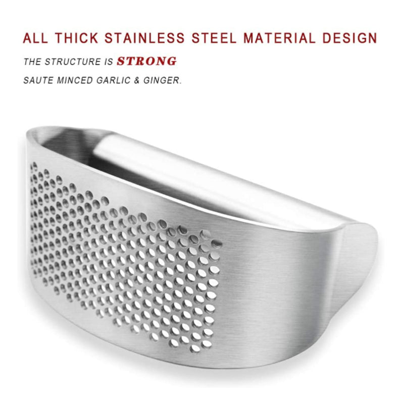 Garlic Press Rocker Stainless Steel Garlic Crusher
