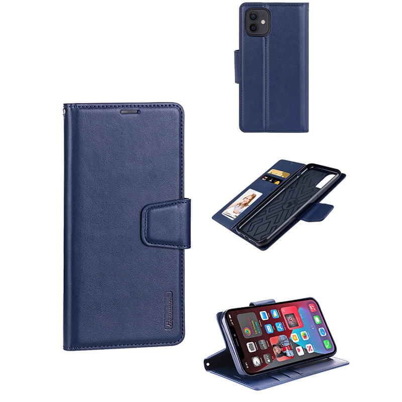 Hanman Mill Series Leather Wallet Flip Case Compatible with iPhone 15