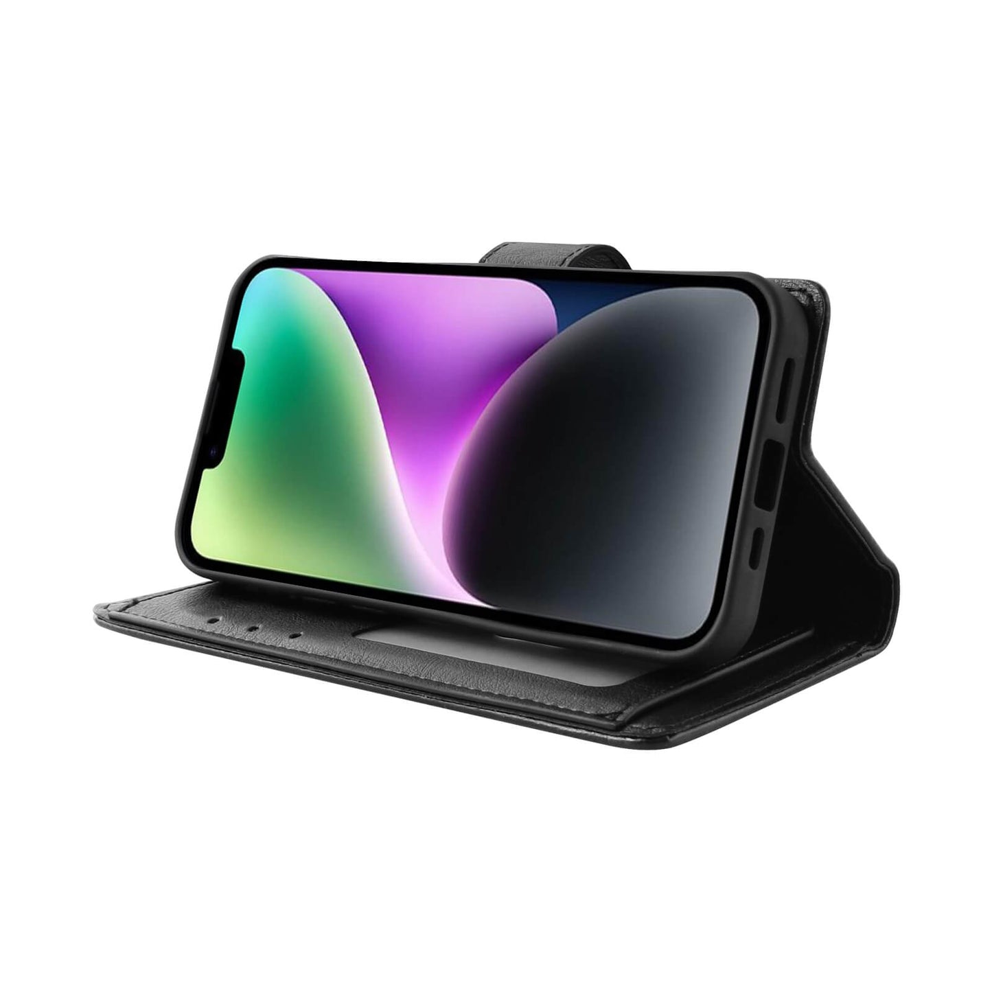 Suitable for Phone Hanman Mila Series Leather Dual Wallet Filp Case