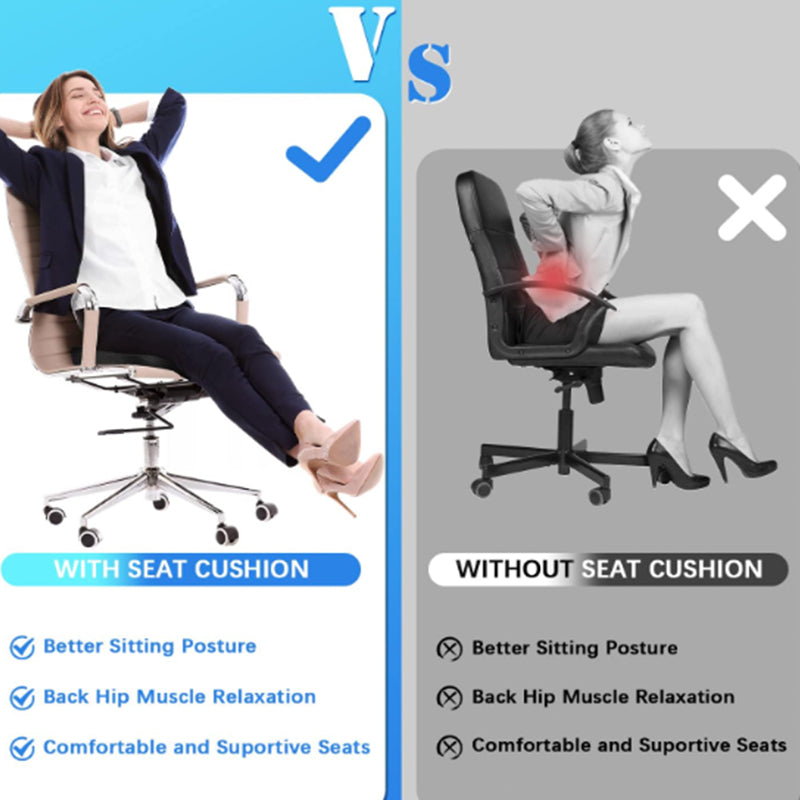 Office Chair Gel Seat Cushion - Car Seat Cushion Tailbone Pain Relief Chair Pad