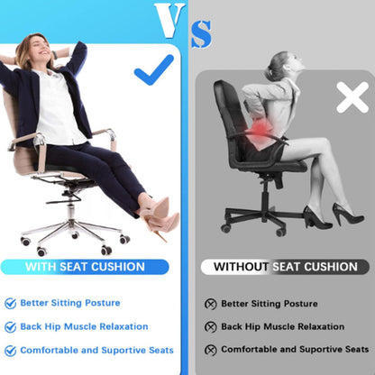 Office Chair Gel Seat Cushion - Car Seat Cushion Tailbone Pain Relief Chair Pad