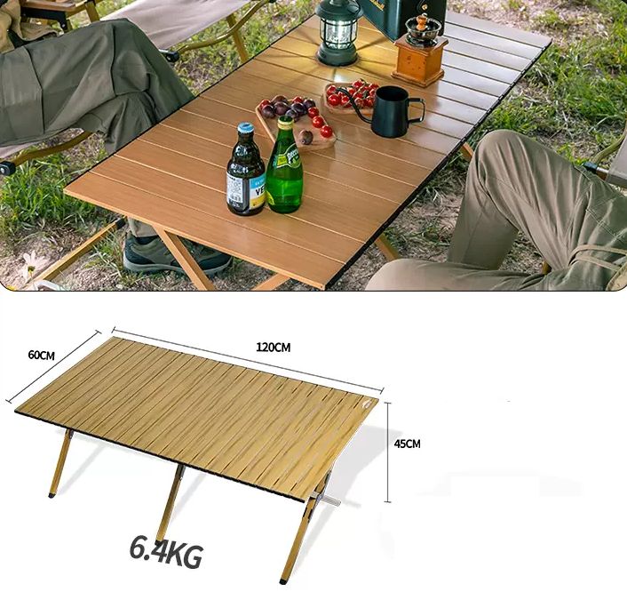 Portable Outdoor Folding Table – Egg Roll Style, 120cm LFRD5648