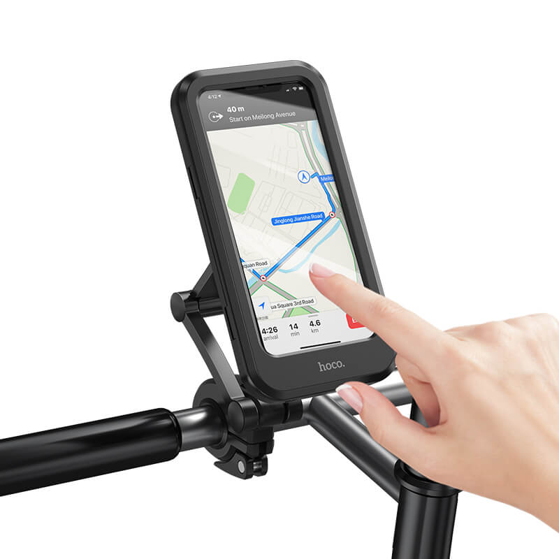 Hoco Bicycle & Motorcycle Fully Enclosed Waterproof Mobile Phone Holder CA101