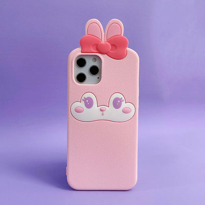 Suitable for Phone Q Uncle Cute Bunny Silicone Phone Case