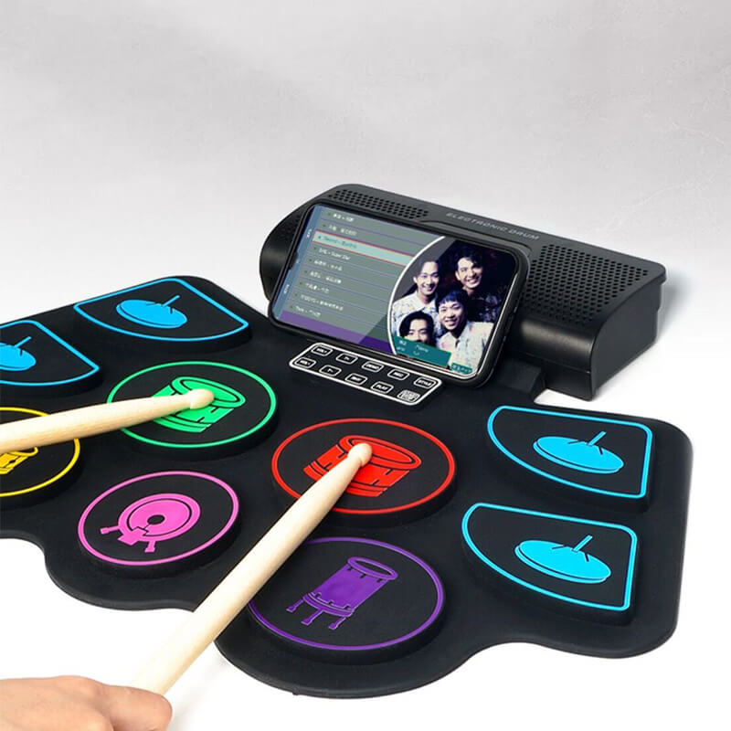 Mobie Electronic Drum Pads with Build-in Dual Stereo Speaker RD93C