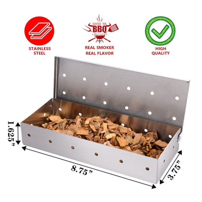 Smoker Box for BBQ Grill Wood Chips -  Stainless Steel