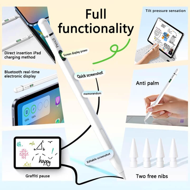 Mobie Screen Display Power Magnetic Adsorption Stylus Pen with iPad 2018 to 2025