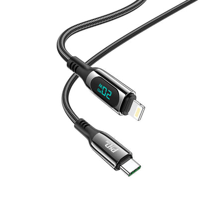 Hoco Type-C to Lightning Led PD 20W Extreme Charging Data Cable S51