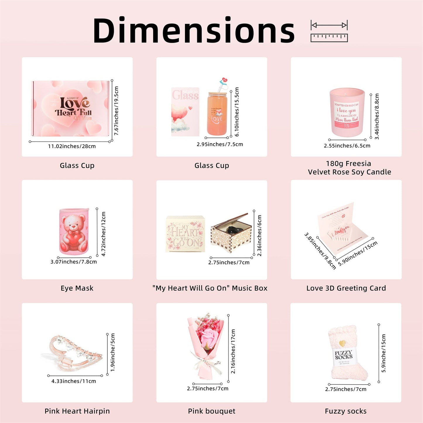 Pink Aroma Candle Bath Gift Box