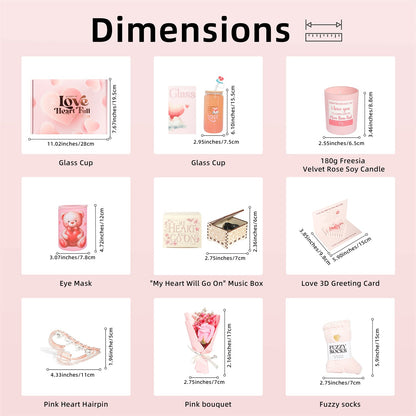 Pink Aroma Candle Bath Gift Box