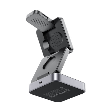 Acefast 3-in-1 15W Foldable Wireless Magnetic Charging Stand with Ambient Light E20