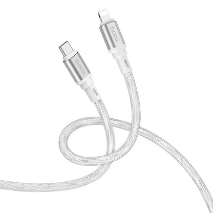 Hoco Crystal Ice Type-C to Lightning PD Silicone Charging Data Cable X98