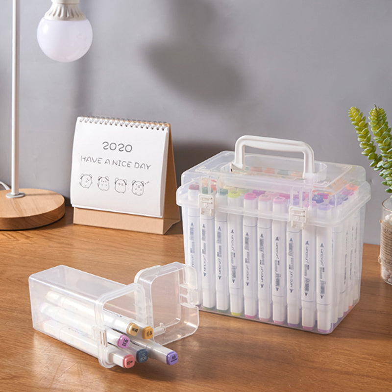 Twin Oily Markers Permanent Art Marker Pens for Coloring Drawing 80 pcs