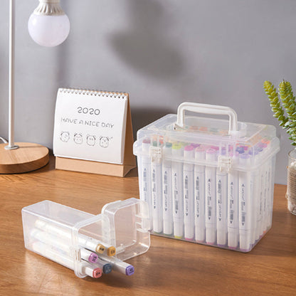 Twin Oily Markers Permanent Art Marker Pens for Coloring Drawing 80 pcs