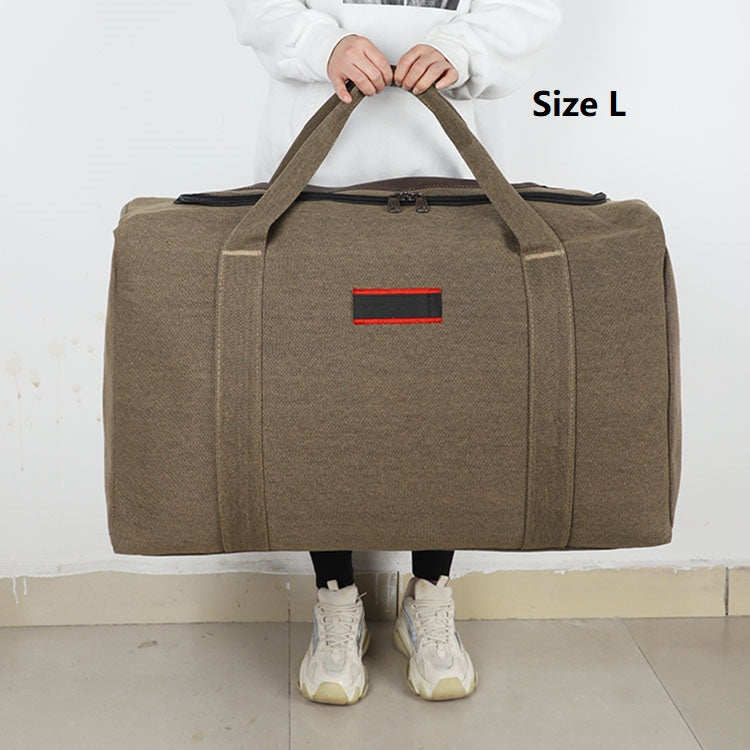 Canvas Storage Bag – High-Capacity Travel, Camping & Moving Luggage Bag