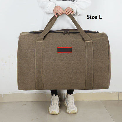 Canvas Storage Bag – High-Capacity Travel, Camping & Moving Luggage Bag