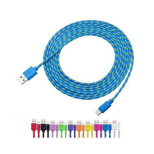 Braided micro USB cable