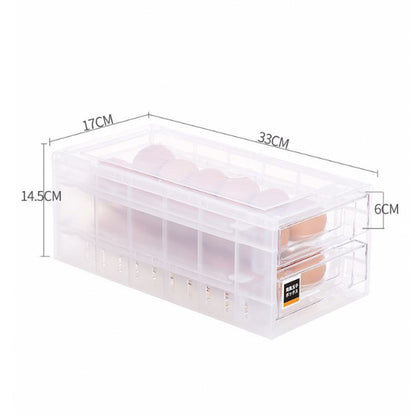 60 Grid Large Capacity Egg Holder for Refrigerator, Household Egg Fresh Storage