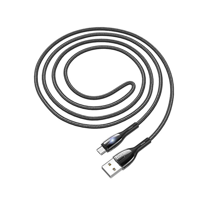 Hoco Type-C to Micro Smart Indicator Charging Data Cable 1.2M U89
