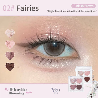FLORTTE Blooming Love 4-Colour Eyeshadow Palette