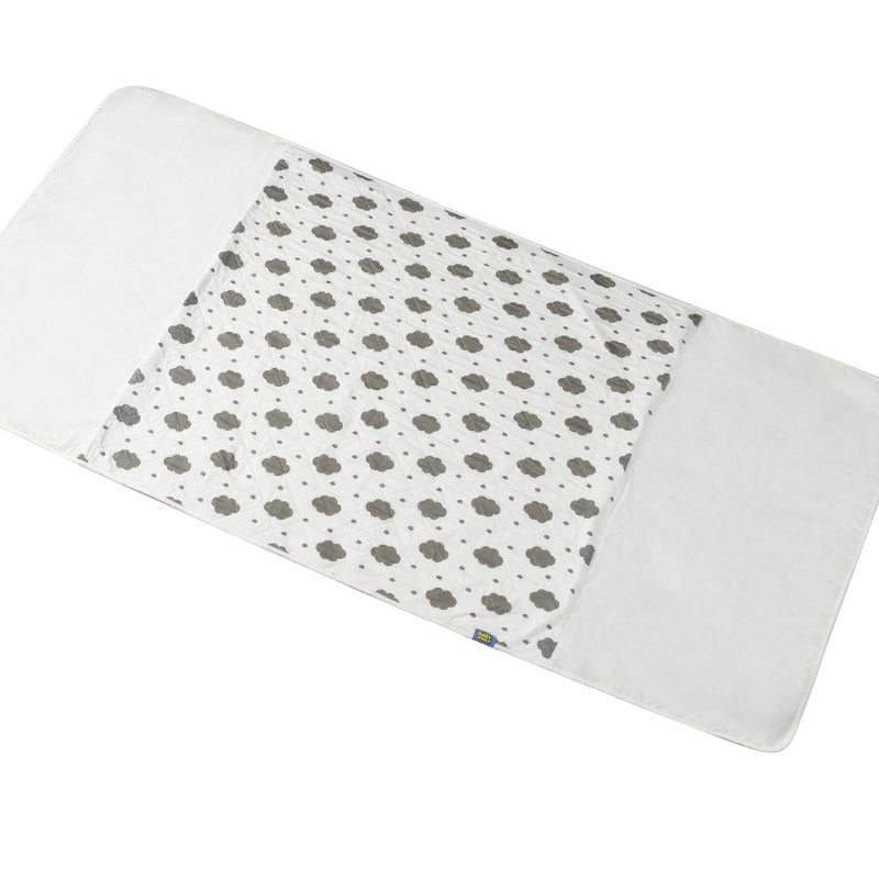 Baby & Kid Bed Waterproof Sheet With Wings-Grey Cloud