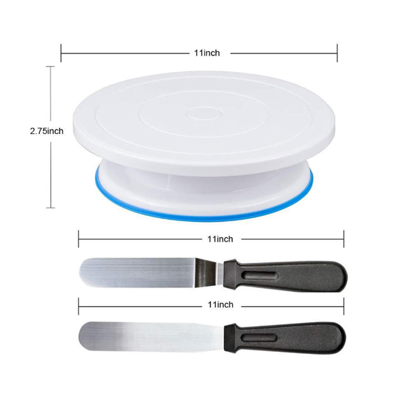 Cake Decorating Kit Cake Turntable Bakeware Set Pastry Tube Fondant 175pcs