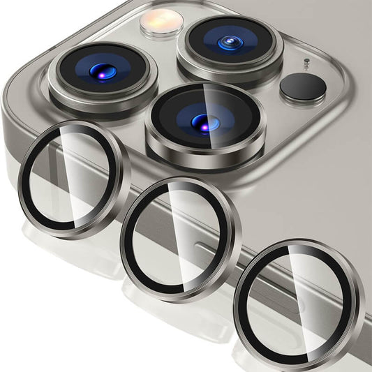 Compatible with iPhone 17 9H Multicolor Tempered Glass Individual Camera Lens Cover Protector